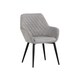 preview thumbnail 8 of 12, Carson Carrington Lagnas Diamond Tufted Curved Dining Chair Grey