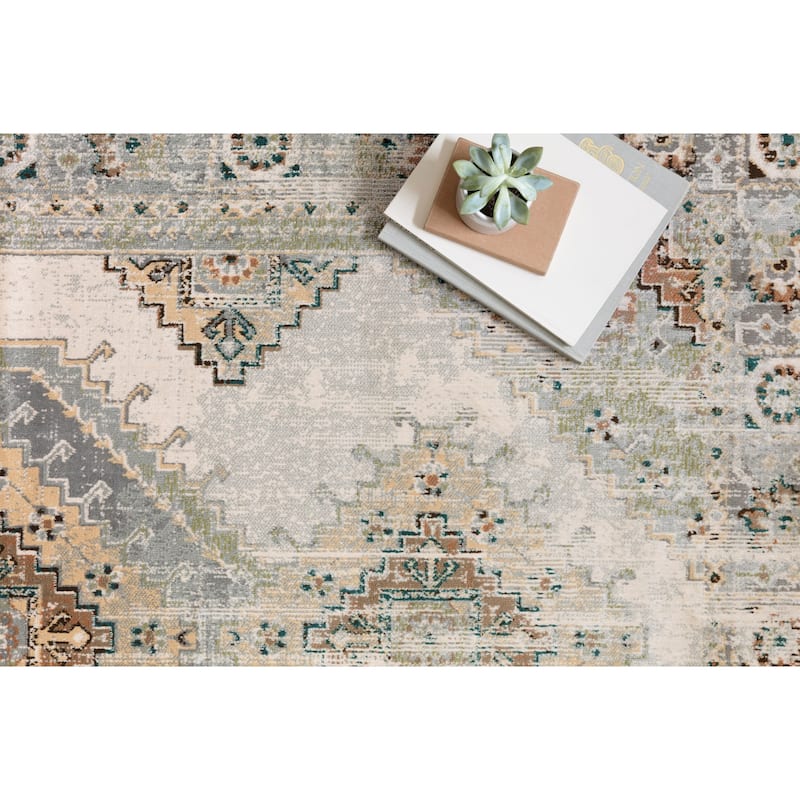 Alexander Home Karla Oatmeal Oriental Area Rug