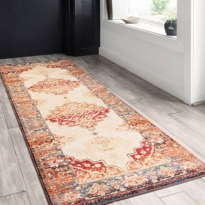 Alexander Home Karla Sunset Oriental Area Rug