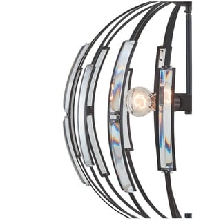 Woodbridge Lighting 20320BLK Parisian Globe Pendant Chandelier w/ ST64 Bulb - Chandeliers For Bedrooms by Overstock.com