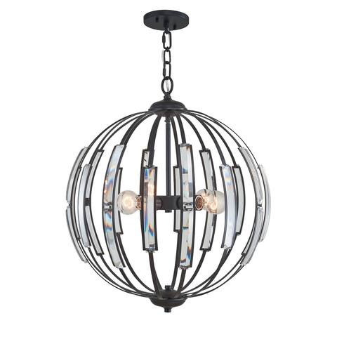 Woodbridge Lighting Parisian Globe Pendant Chandelier w/ Bulb