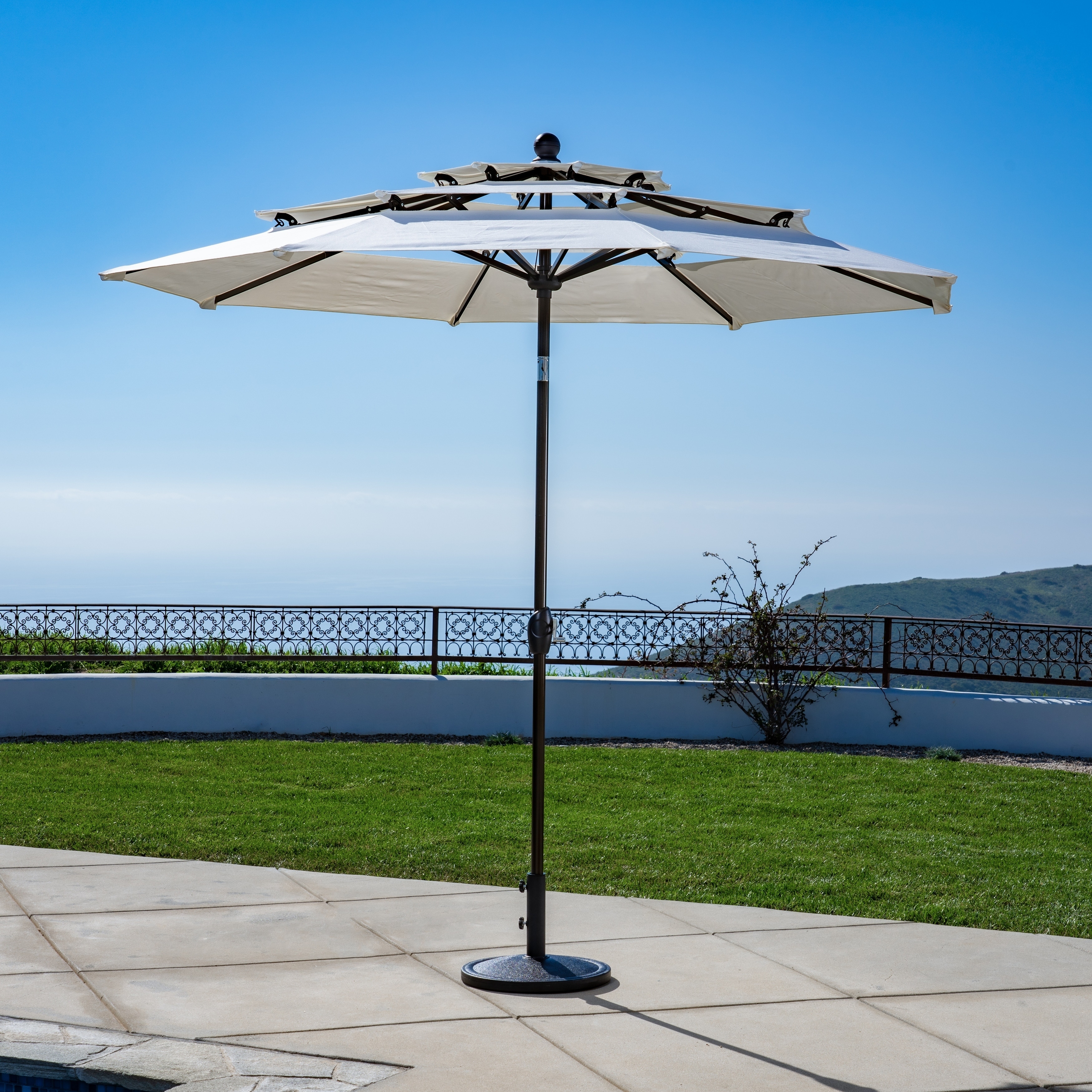 double vented market umbrella