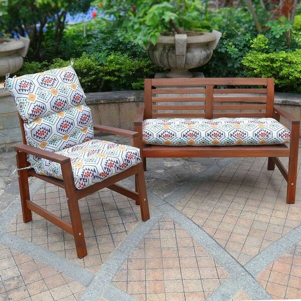 Shop Havenside Home Tribal Geometric Pattern High Back Chair