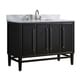 preview thumbnail 3 of 6, Avanity Mason 49 in. Single Sink Bathroom Vanity Set in Black with Silver Trim