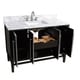preview thumbnail 4 of 6, Avanity Mason 49 in. Single Sink Bathroom Vanity Set in Black with Silver Trim