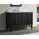 preview thumbnail 1 of 6, Avanity Mason 49 in. Single Sink Bathroom Vanity Set in Black with Silver Trim