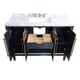 preview thumbnail 8 of 6, Avanity Mason 49 in. Single Sink Bathroom Vanity Set in Black with Silver Trim