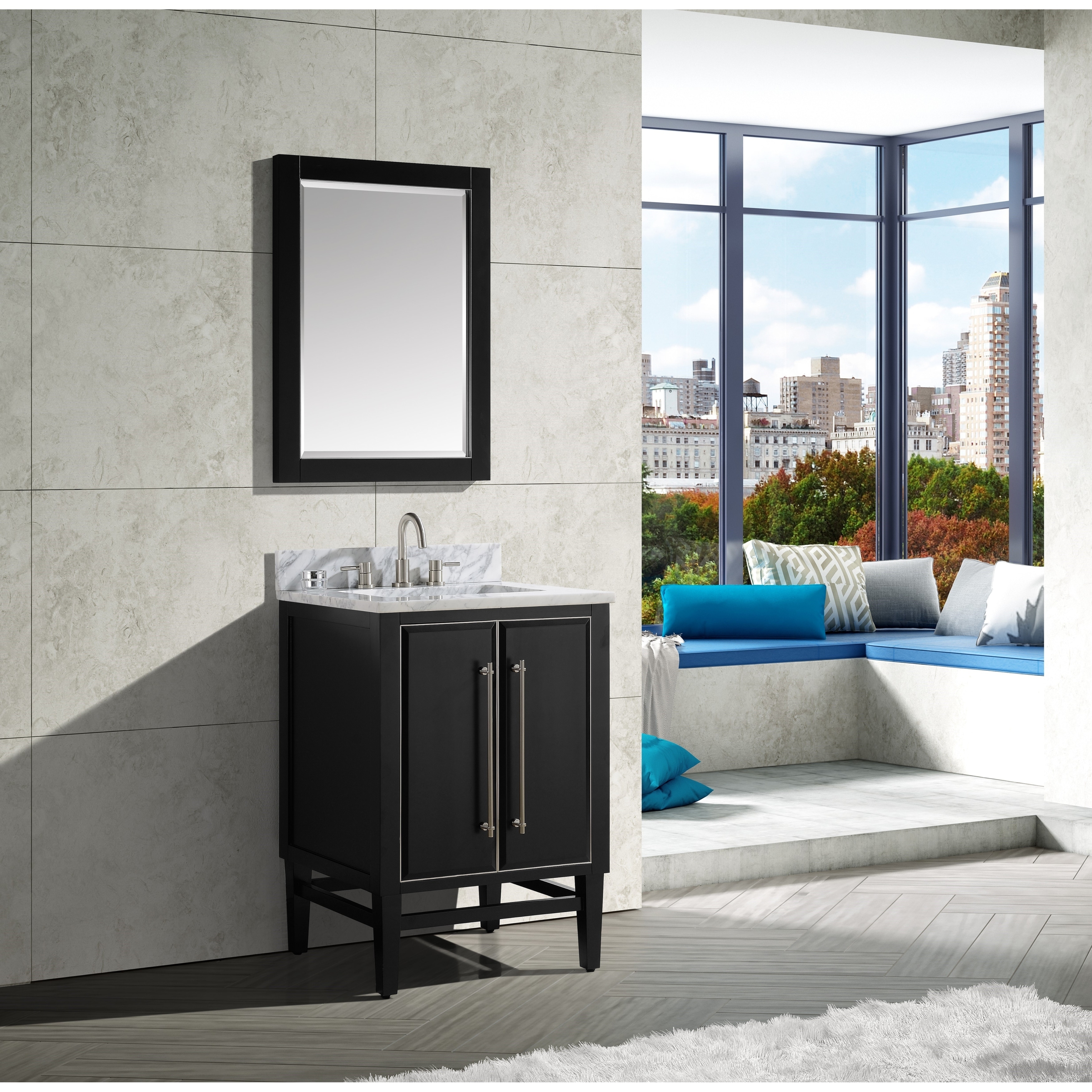 Avanity Mason 25 In Single Sink Bathroom Vanity Set Black Single Sink Bathroom Vanity Set