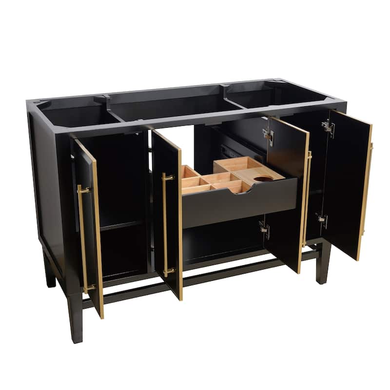 Avanity Mason 48 in. Single Bathroom Vanity Cabinet Only in Black