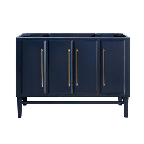 Avanity Mason 48 in. Single Bathroom Vanity Cabinet Only in Navy Blue