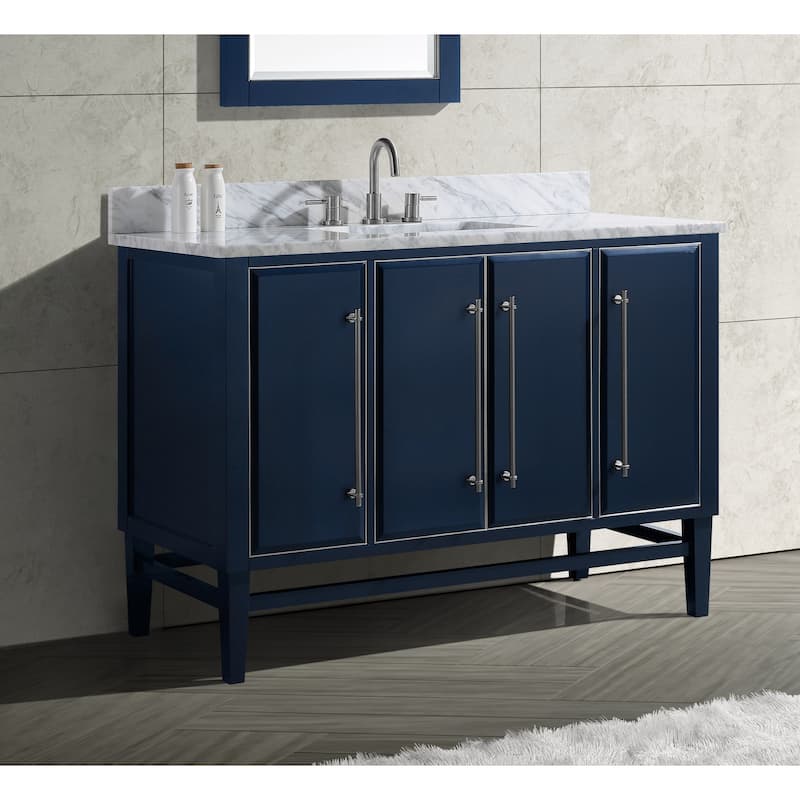 Avanity Mason 48 in. Single Bathroom Vanity Cabinet Only in Navy Blue