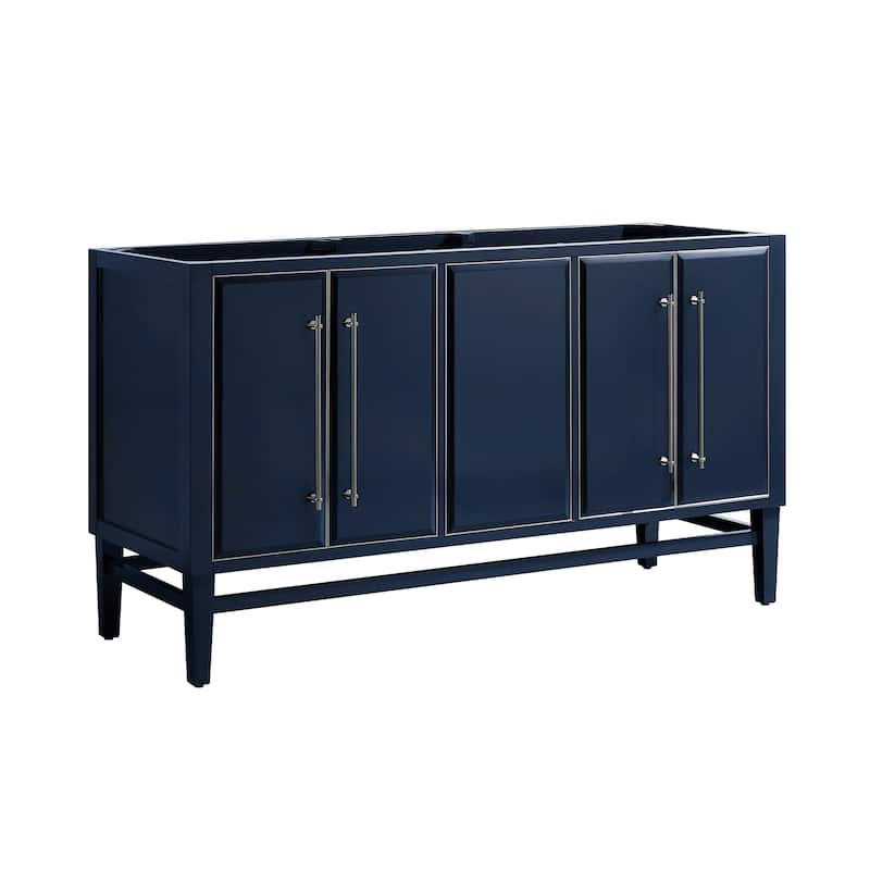 Avanity Mason 60 in. Double Sink Bathroom Vanity Cabinet Only in Navy Blue