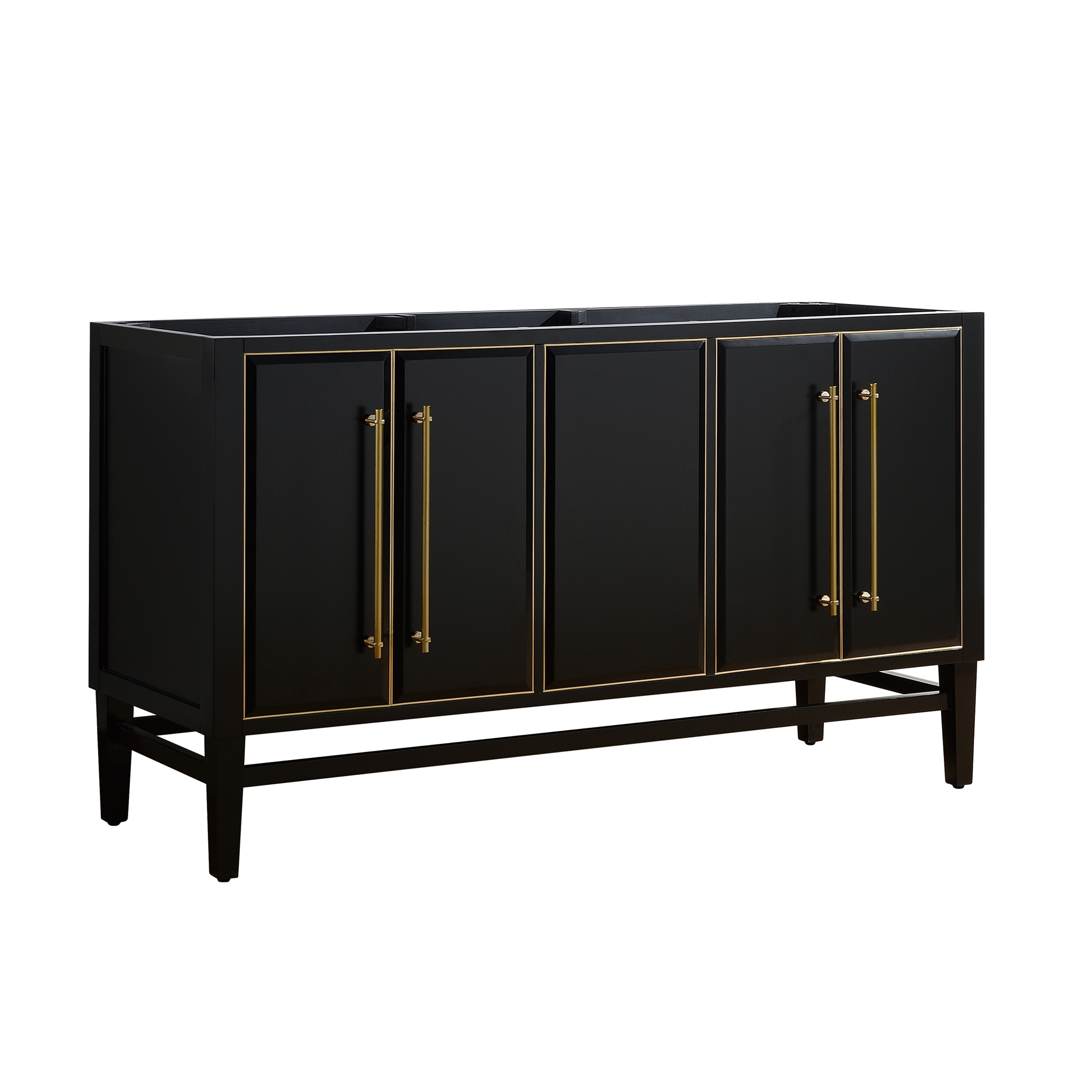 Avanity Mason 60 In Double Sink Bathroom Vanity Cabinet Only In Black Overstock 28670945