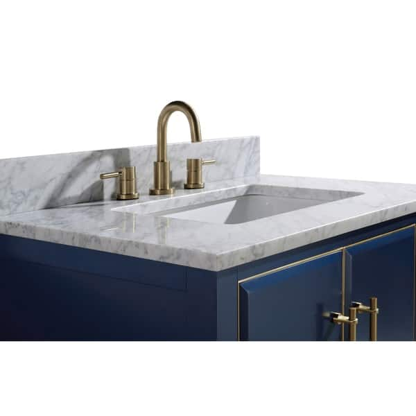 Shop Avanity Mason 31 In Single Sink Bathroom Vanity Set In Navy