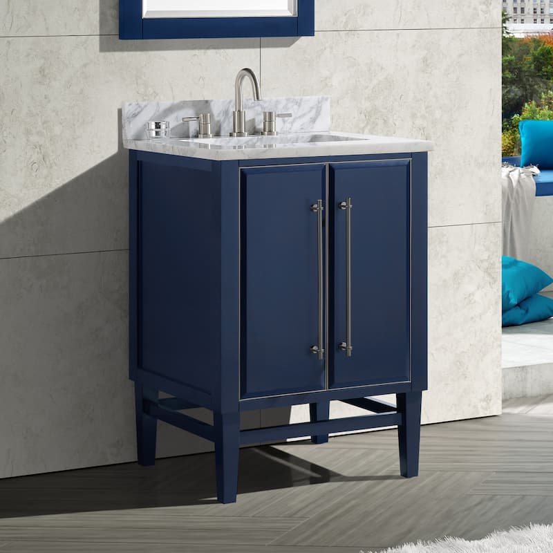 Avanity Mason 24 in. Single Bathroom Vanity Cabinet Only in Navy Blue