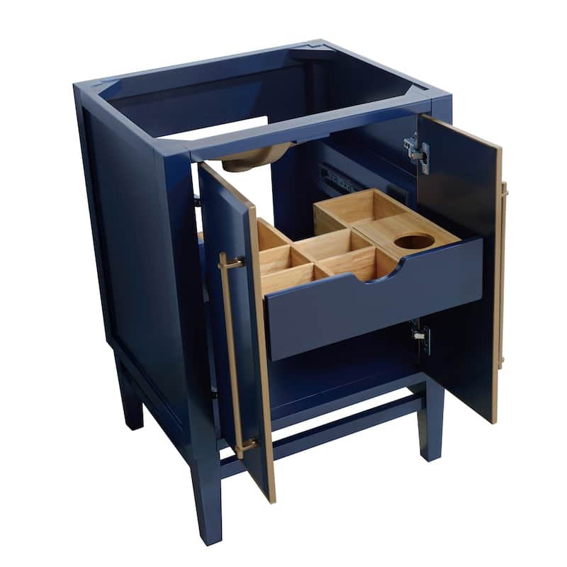 Avanity Mason 24 in. Single Bathroom Vanity Cabinet Only in Navy Blue