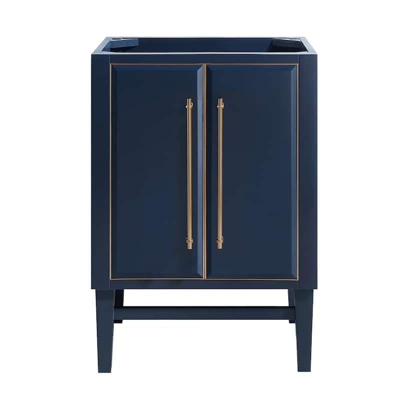 Avanity Mason 24 in. Single Bathroom Vanity Cabinet Only in Navy Blue - Navy Blue with Matte Gold Trim