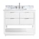 preview thumbnail 5 of 6, Avanity Allie 43 in. Single Sink Bathroom Vanity Set in White with Silver Trim