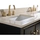 preview thumbnail 7 of 9, Avanity Mason 61 in. Double Sink Bathroom Vanity Set in Black with Gold Trim