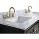 preview thumbnail 6 of 9, Avanity Mason 61 in. Double Sink Bathroom Vanity Set in Black with Gold Trim