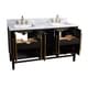 preview thumbnail 8 of 9, Avanity Mason 61 in. Double Sink Bathroom Vanity Set in Black with Gold Trim