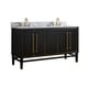 preview thumbnail 4 of 9, Avanity Mason 61 in. Double Sink Bathroom Vanity Set in Black with Gold Trim
