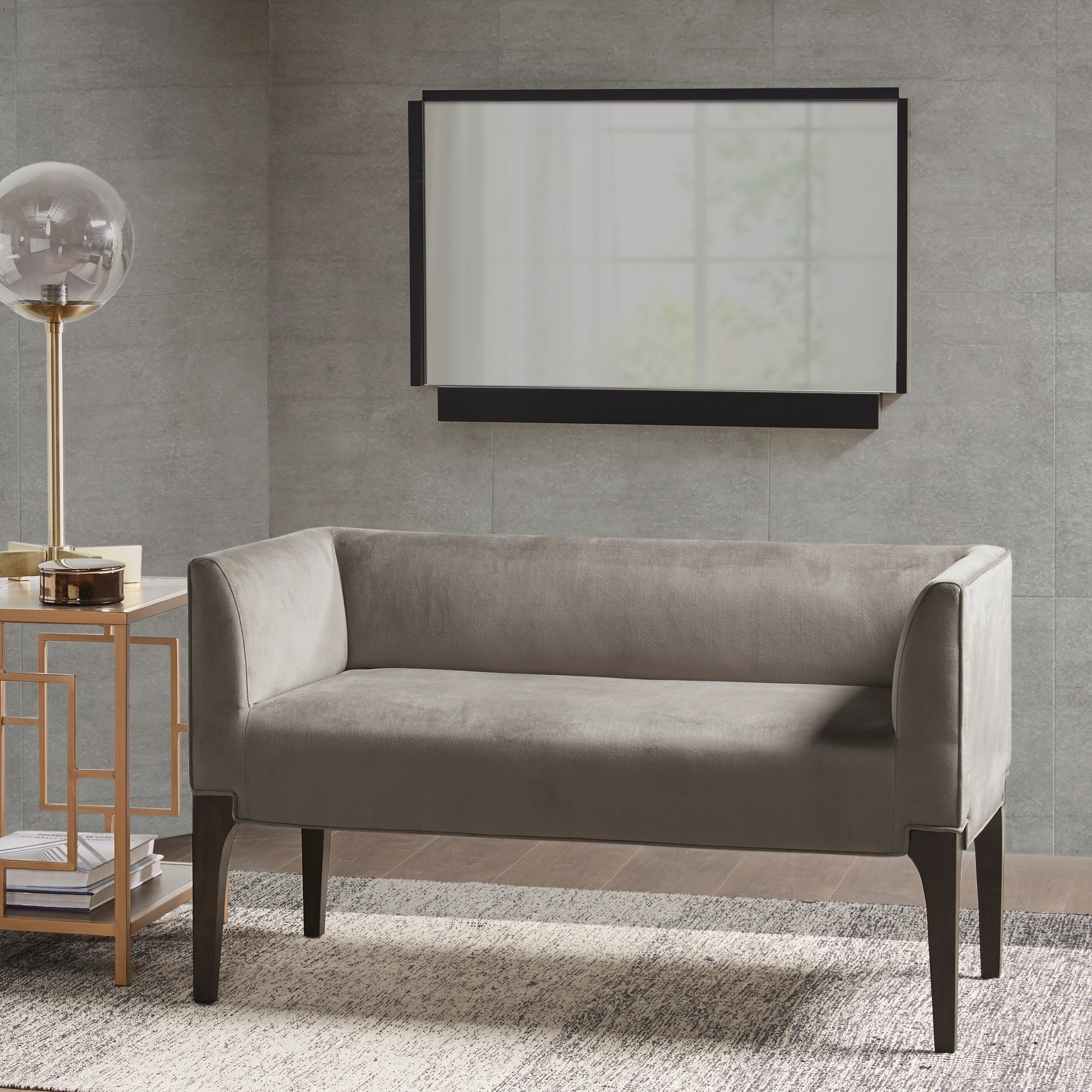 Shop Martha Stewart Fiona Grey Accent Bench Free Shipping Today