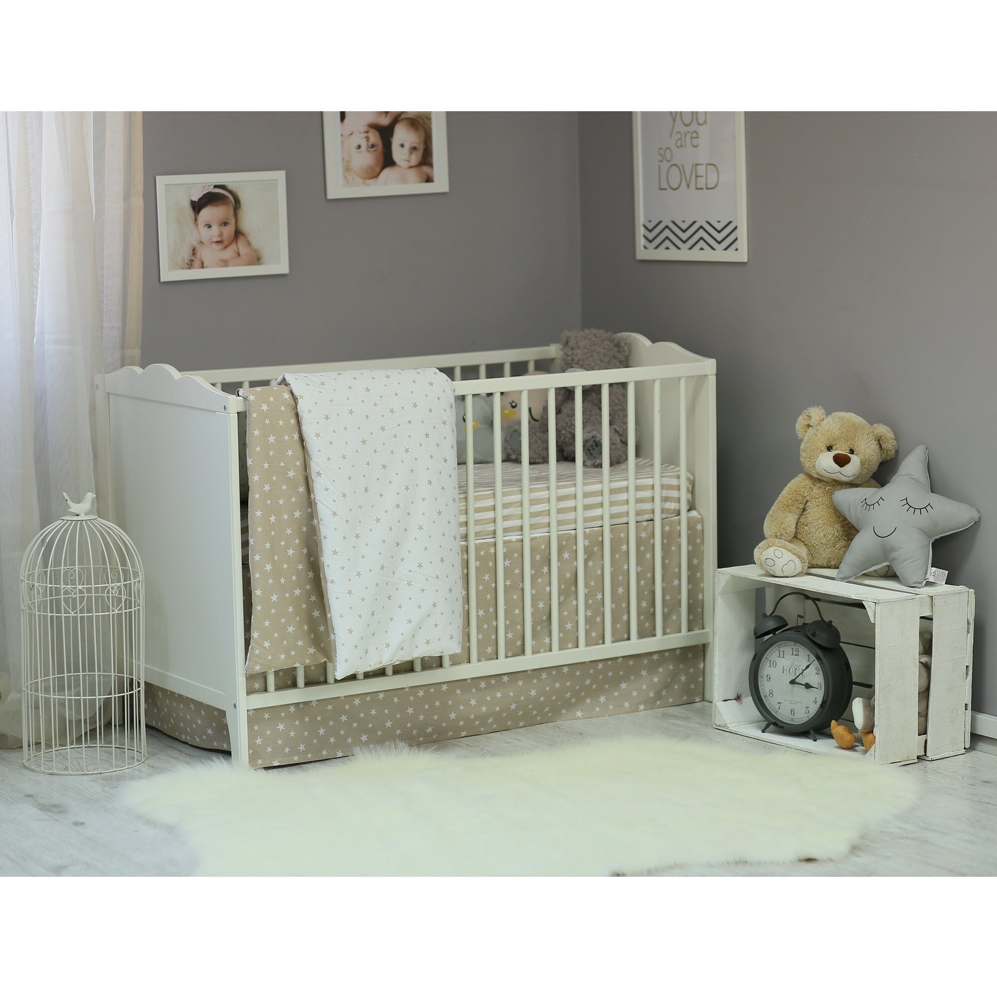 Shop Apolena Crib Bedding Set 3 Piece Overstock 28674192