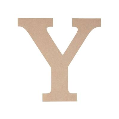 Wooden Greek Letter - DIY Paintable Unfinished Wood Letter Greek Font Y, Upsilon