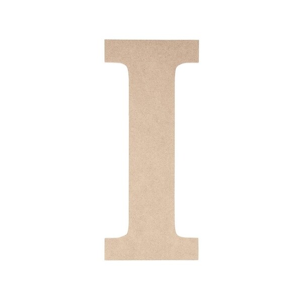 Wooden Greek Letter - DIY Paintable Unfinished Wood Letter Greek Font I for Iota