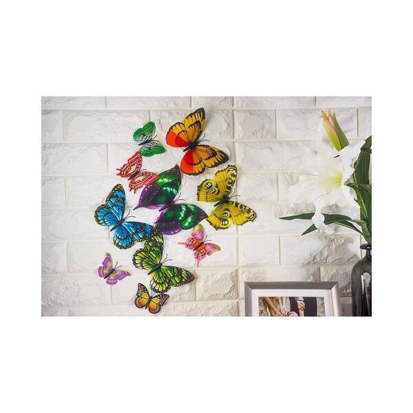 24 pcs Assorted 3D Butterflies Decals Wall Stickers Party DIY Favors  Decorations