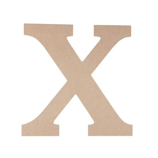 Wooden Greek Letter - DIY Paintable Unfinished Wood Letter Greek Font X ...