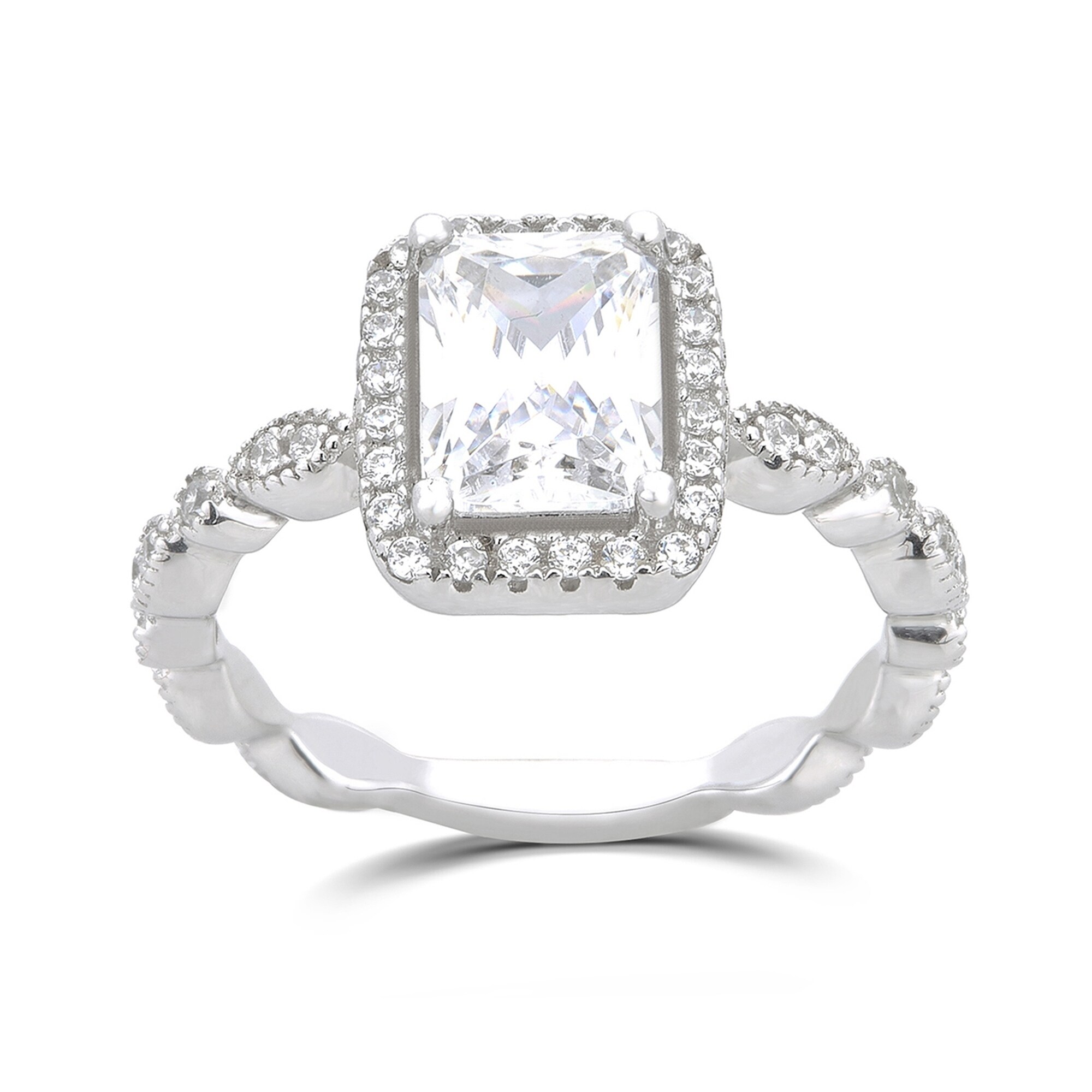 swarovski thin band ring