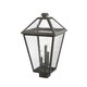preview thumbnail 3 of 3, Talbot 3 Light Outdoor Post Mount Fixture in Rubbed Bronze