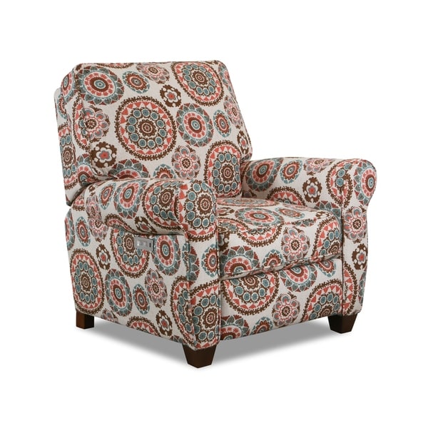 Tower Fabric Power Recliner with USB Charging Port