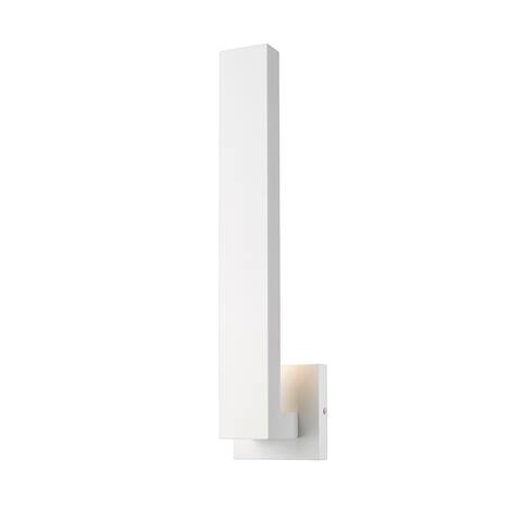 Edge 2 Light Outdoor Wall Sconce in White