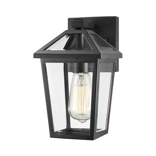 Talbot 1 Light Outdoor Wall Sconce in Black