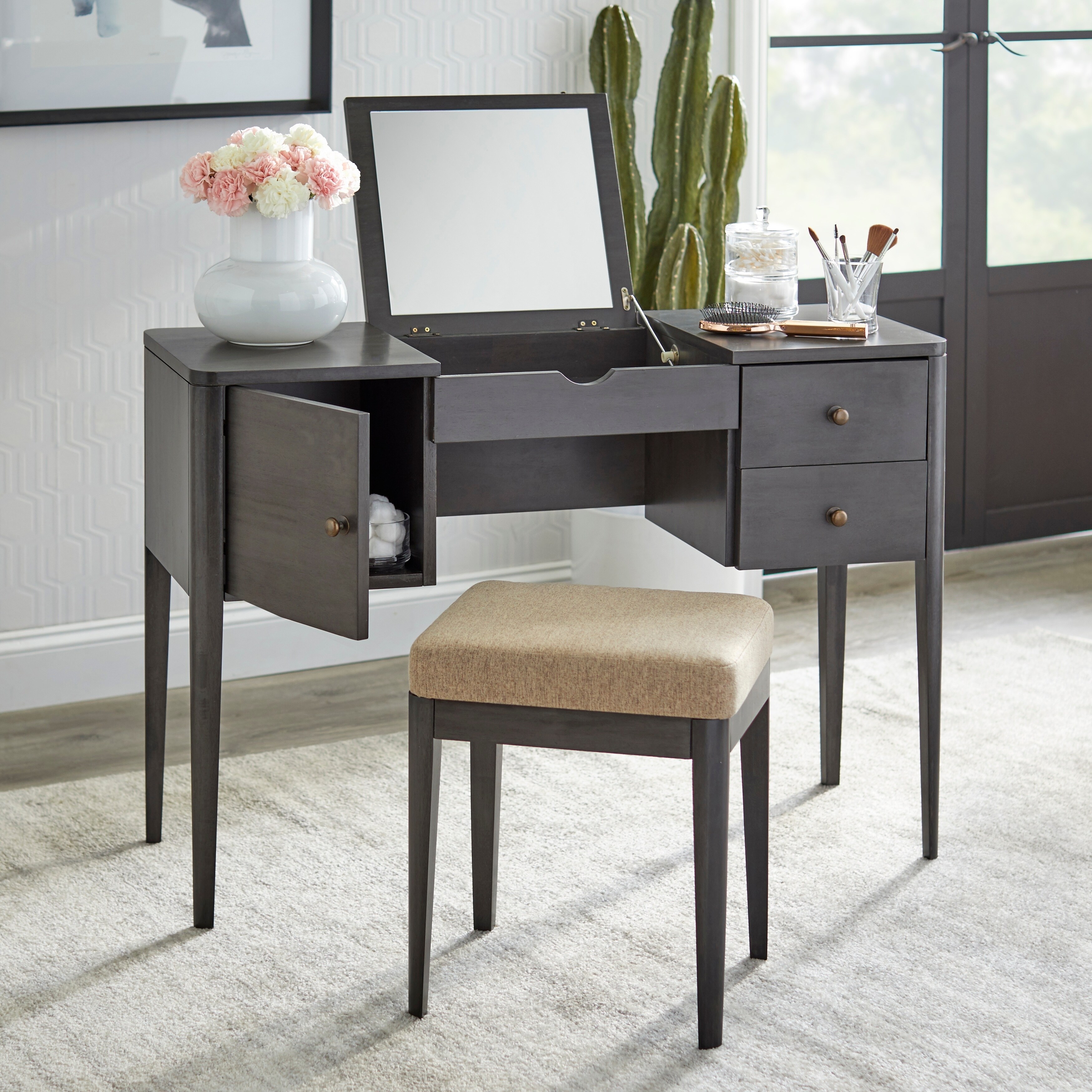 Shop Lifestorey Parc Vanity Desk Overstock 28677421