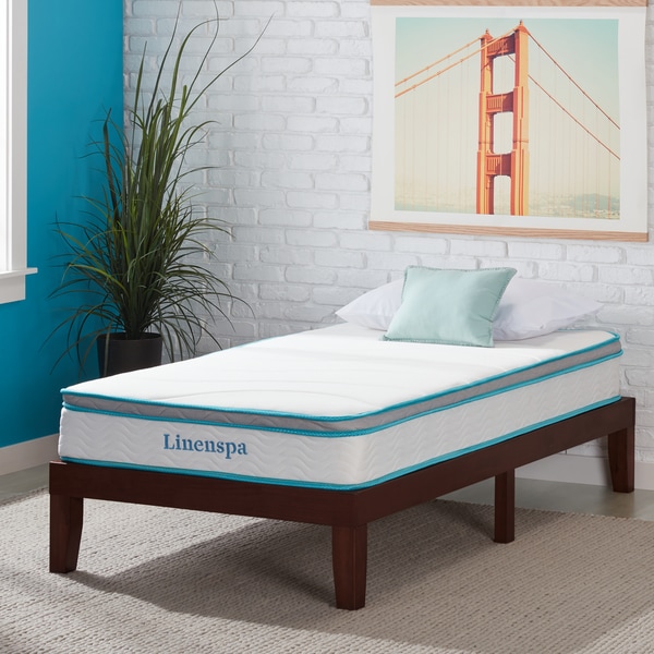 Linenspa 8 spring and memory foam hybrid mattress deals twin