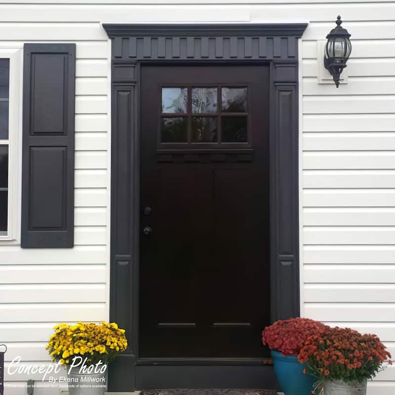 7 7/8"W x 90 1/2"H x 2 1/2"P with 18" Attached Plinth, Fluted Pilaster (each)