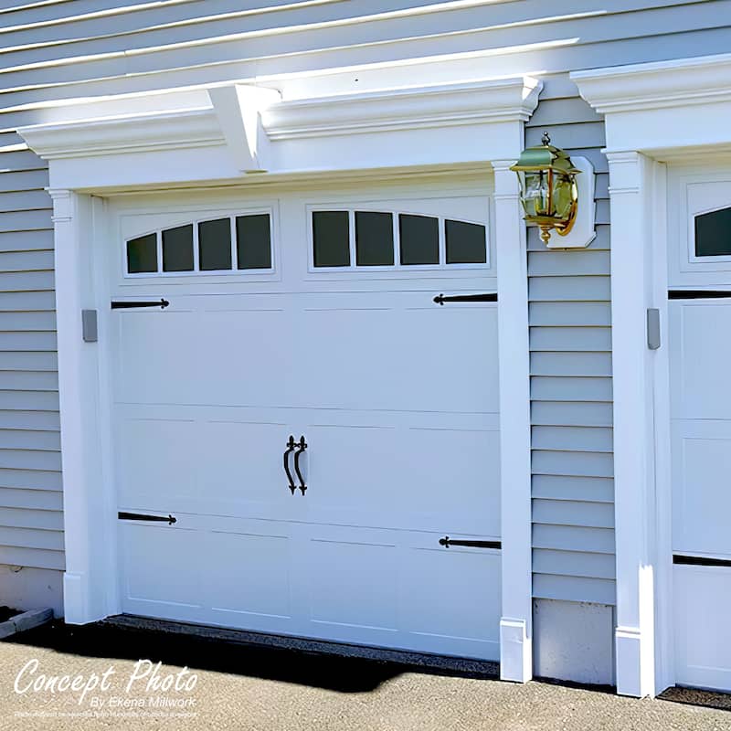 7 7/8"W x 90 1/2"H x 2 1/2"P with 18" Attached Plinth, Fluted Pilaster (each)