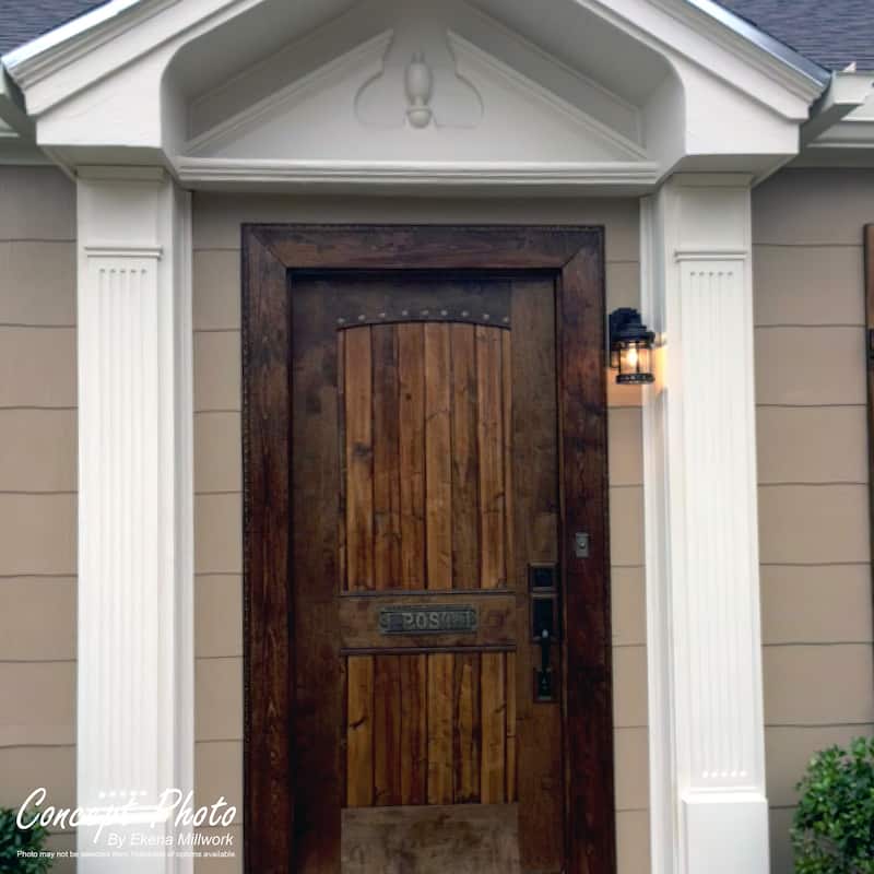 7 7/8"W x 90 1/2"H x 2 1/2"P with 18" Attached Plinth, Fluted Pilaster (each)