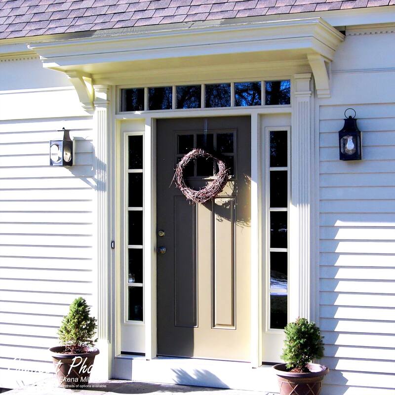 7 7/8"W x 90 1/2"H x 2 1/2"P with 18" Attached Plinth, Fluted Pilaster (each)