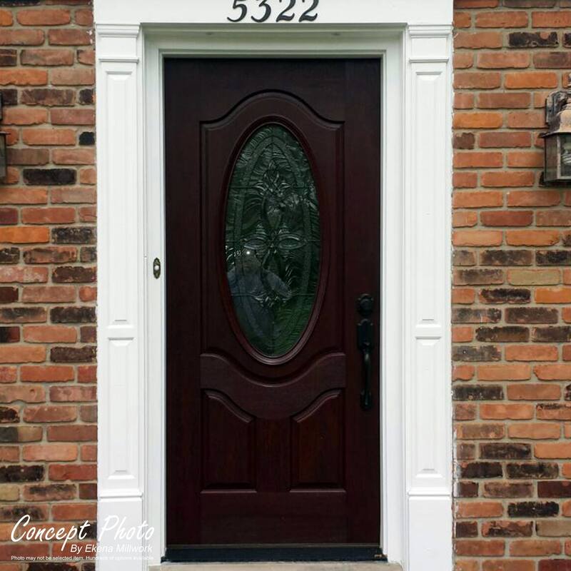 7 7/8"W x 90 1/2"H x 2 1/2"P with 18" Attached Plinth, Fluted Pilaster (each)