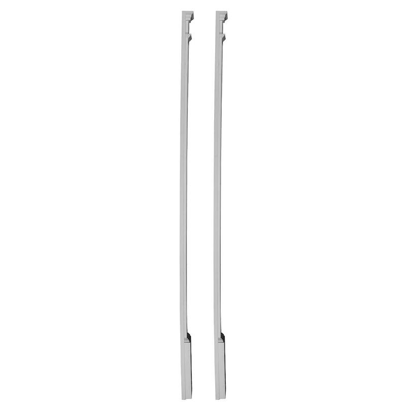 9"W x 90"H x 2.75"D w/ 13.25" Attached Plinth, Fluted Pilaster (each)