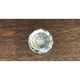 preview thumbnail 4 of 2, Silver Mercury Square Glass Crackle Knob Pulls for Dresser, Drawer, Cabinet, Door - Pack of 6