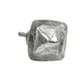 preview thumbnail 1 of 2, Silver Mercury Square Glass Crackle Knob Pulls for Dresser, Drawer, Cabinet, Door - Pack of 6
