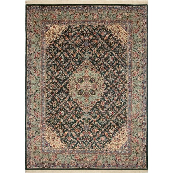 Noori Rug Pak-Persian Emin Green/Blue Rug - 9'5" x 12'0"