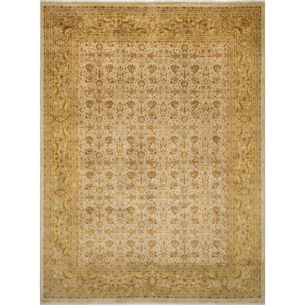 Noori Rug Pak-Persian Enise Bone Grey/Gold Rug - 9'1" x 12'1"
