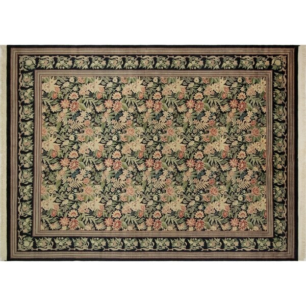 Noori Rug Pak-Persian Farah Black/Red Rug - 9'0" x 12'4"